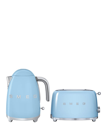 Smeg Kettle & Toaster Combo - Pastel Blue