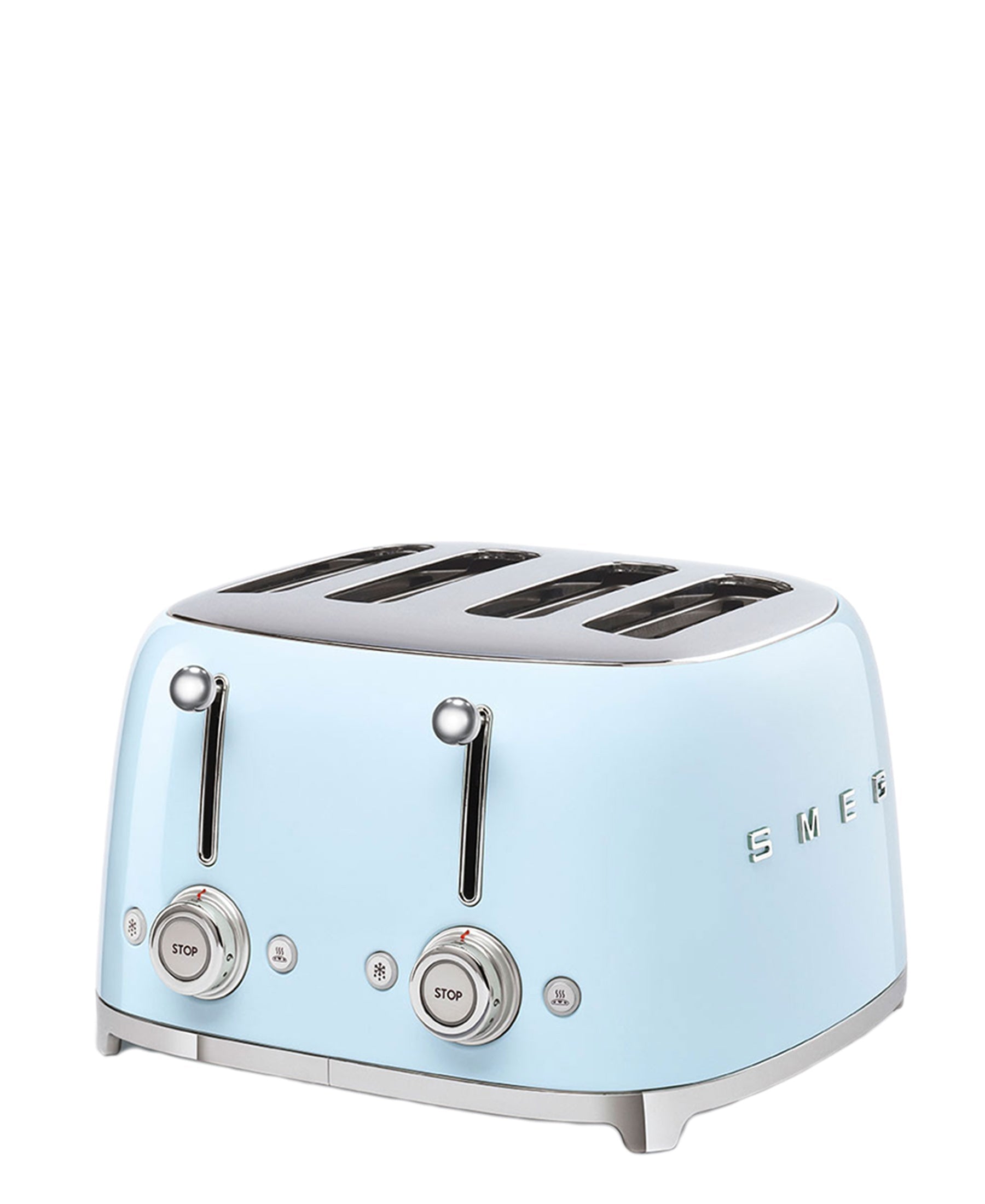 Smeg Retro 4 Slice Square Toaster & Variable Kettle Combo - Blue