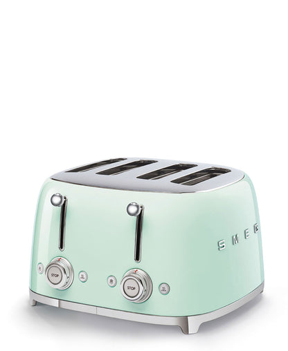 Smeg Retro 2000W 4 Slice Square Toaster - Green