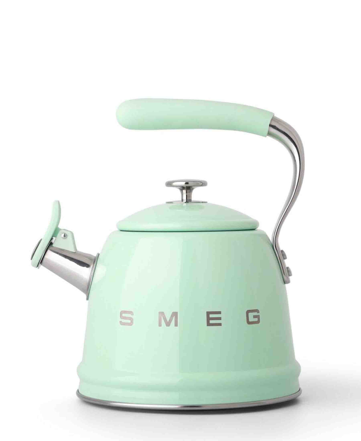 Smeg Whistling Stovetop Kettle Pastel Green The Culinarium