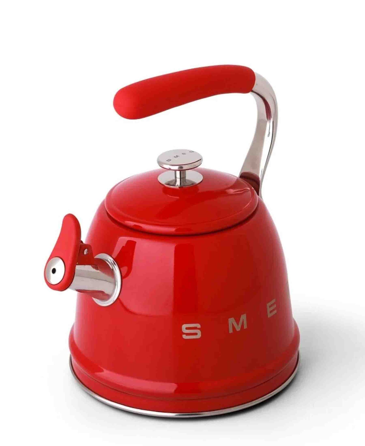 Smeg Whistling Stovetop Kettle - Red