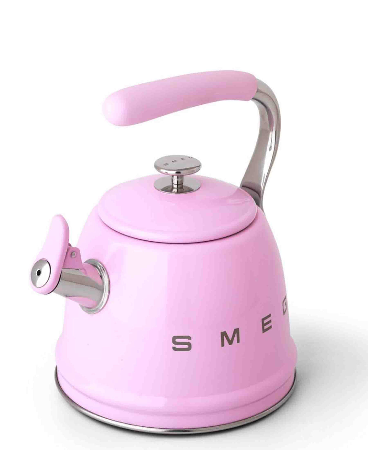 Smeg Whistling Stovetop Kettle Pink The Culinarium