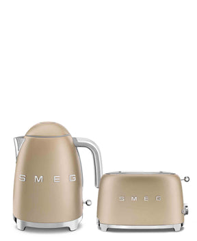 Smeg Kettle & Toaster Retro Matte Combo - Matte Champagne – The Culinarium