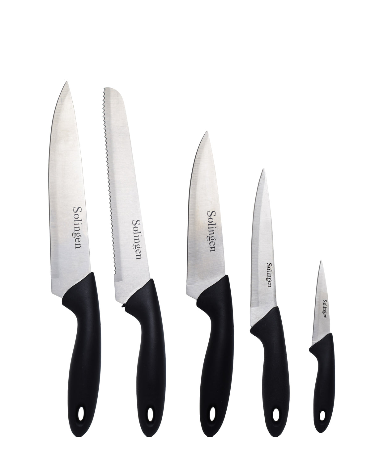 Solingen Knife Set 5 Piece - Black – The Culinarium