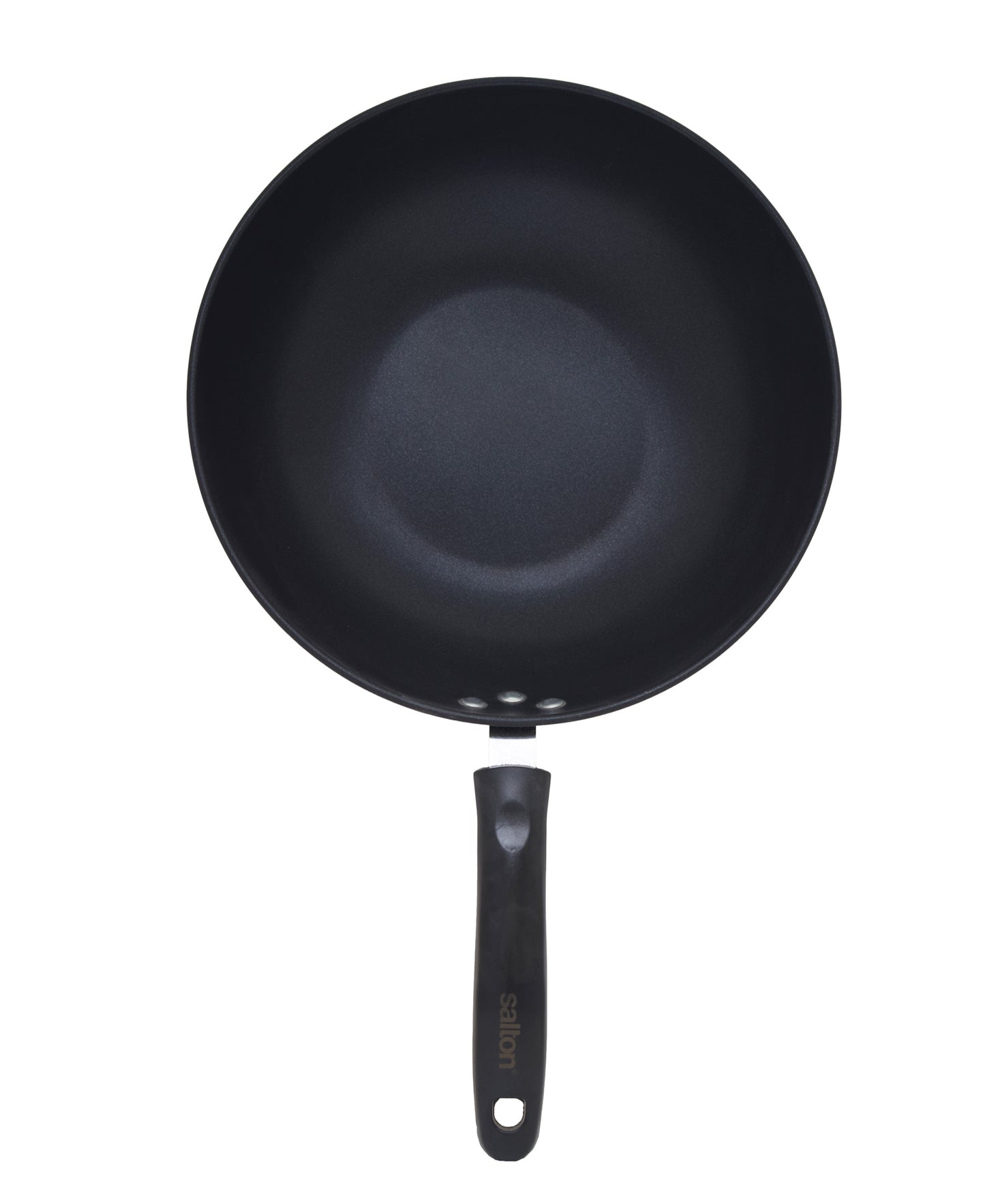 Salton Carbon Steel Wok 30cm - Black