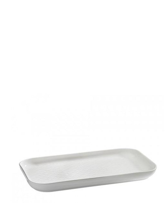 Symphony Spiro Serving Platter 32,5 x 19,5cm - White