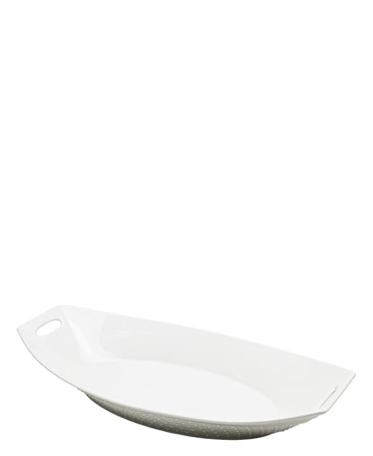 Symphony Starry Large Serving Bowl - White