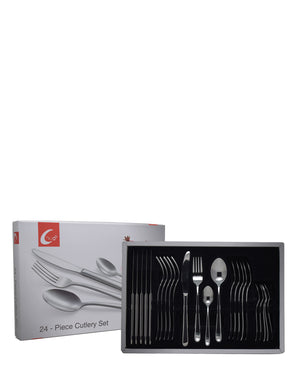 Table Pride 24pc Stainless Steel Cutlery Set - Silver