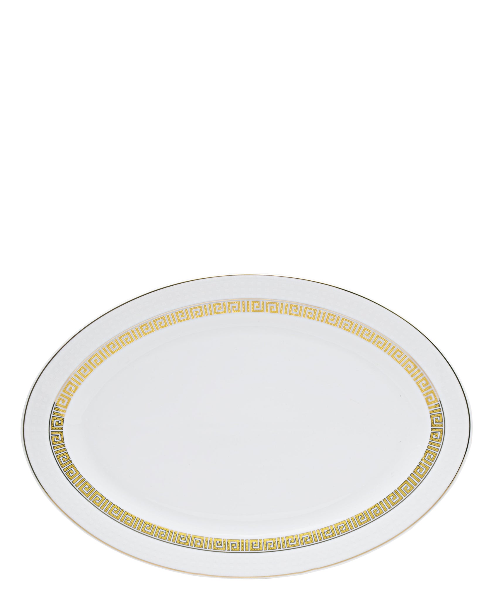 Table Pride 47 Piece Dinner Set - White With Gold Rim