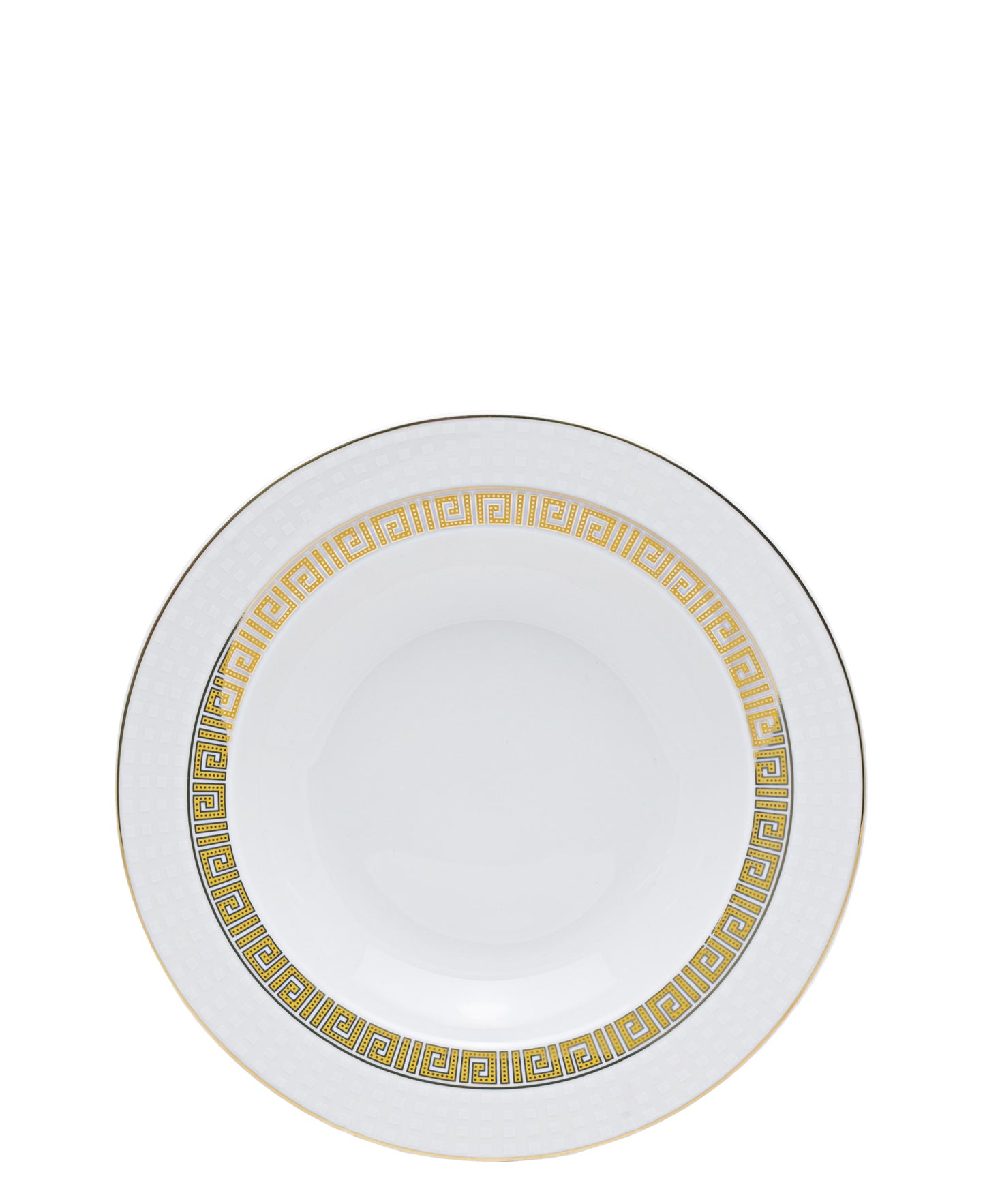 Table Pride 47 Piece Dinner Set - White With Gold Rim