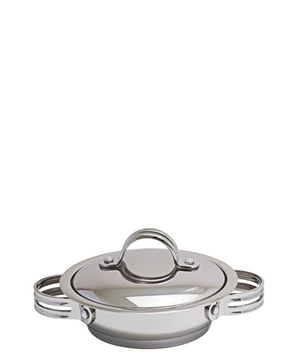 Tez 20cm Low Casserole - Silver