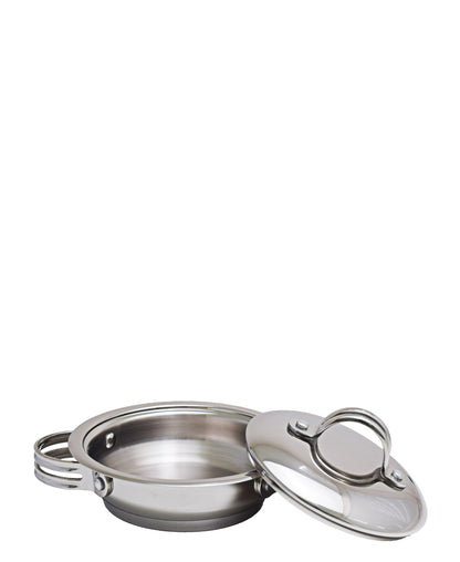 Tez 20cm Low Casserole - Silver