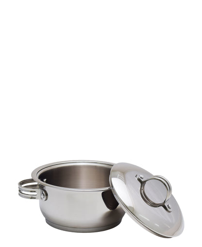 Tez 24cm High Casserole - Silver