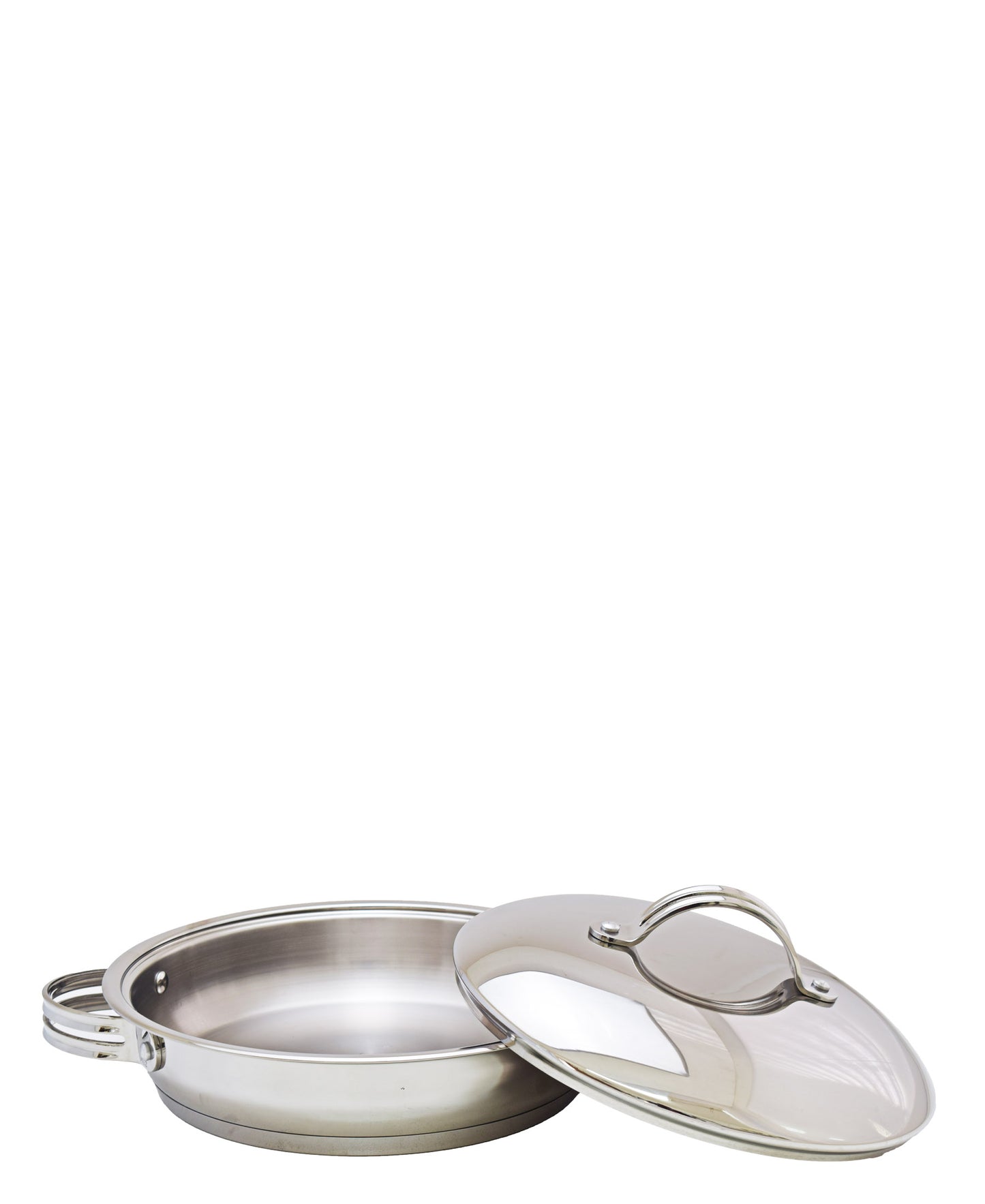 Tez 28cm Low Casserole - Silver