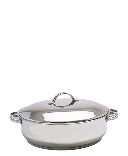 Tez 40cm High Casserole - Silver