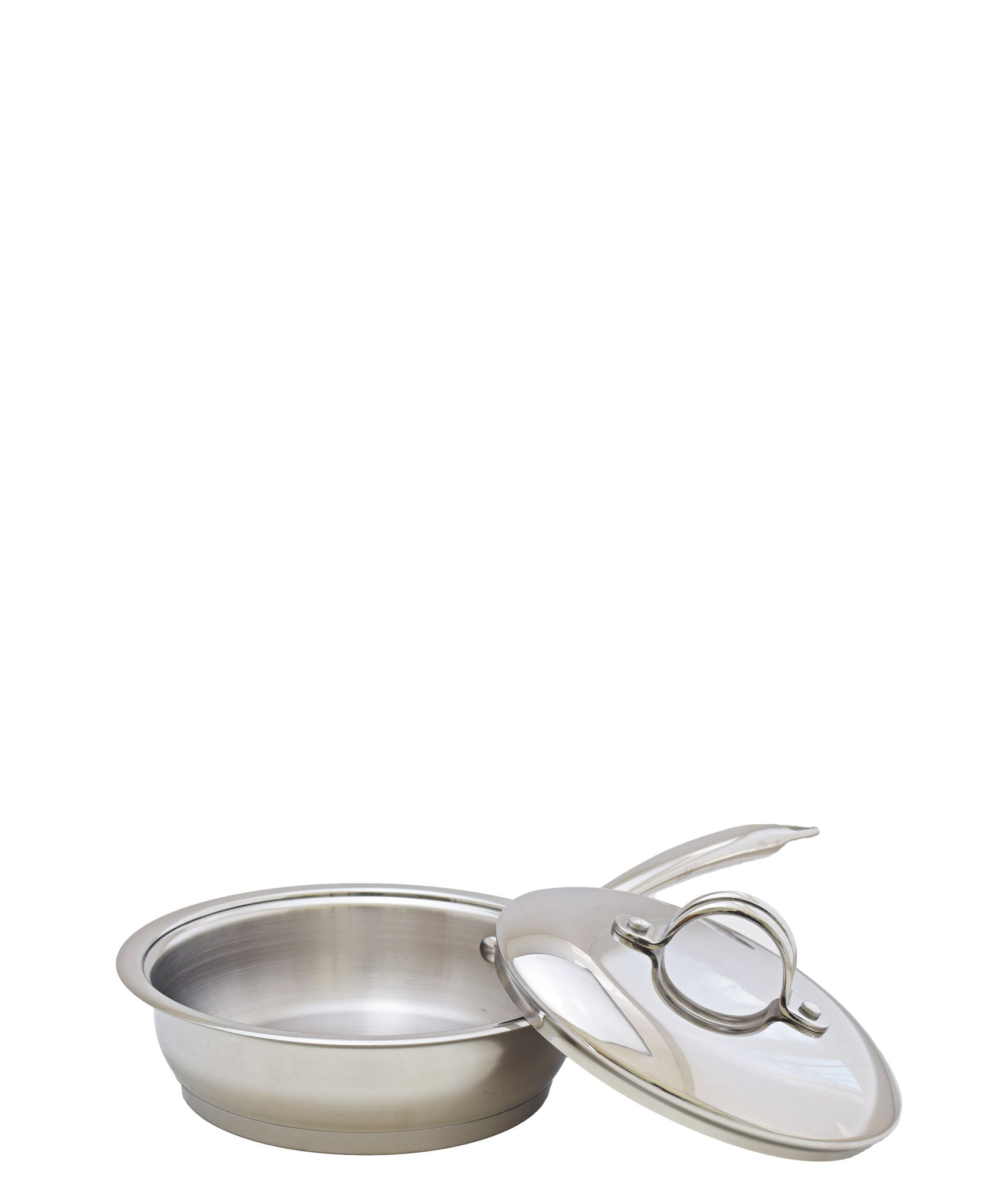Tez 20cm Fry Pan With Lid - Silver