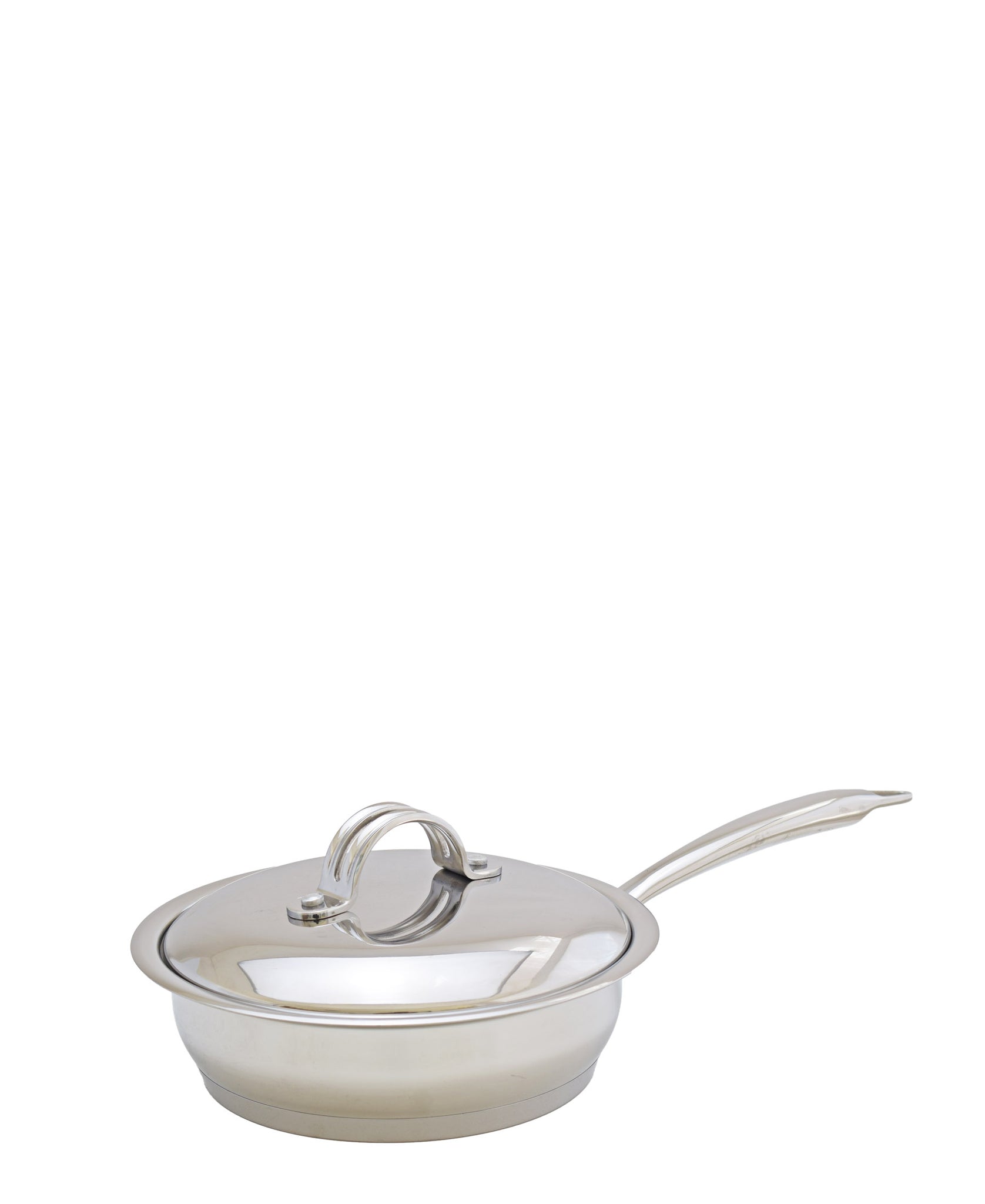 Tez 20cm Fry Pan With Lid - Silver