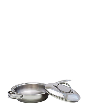 Tez 24cm Fry Pan With Lid - Silver
