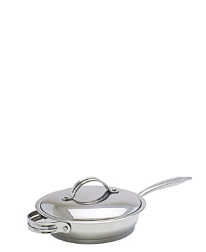 Tez 24cm Fry Pan With Lid - Silver