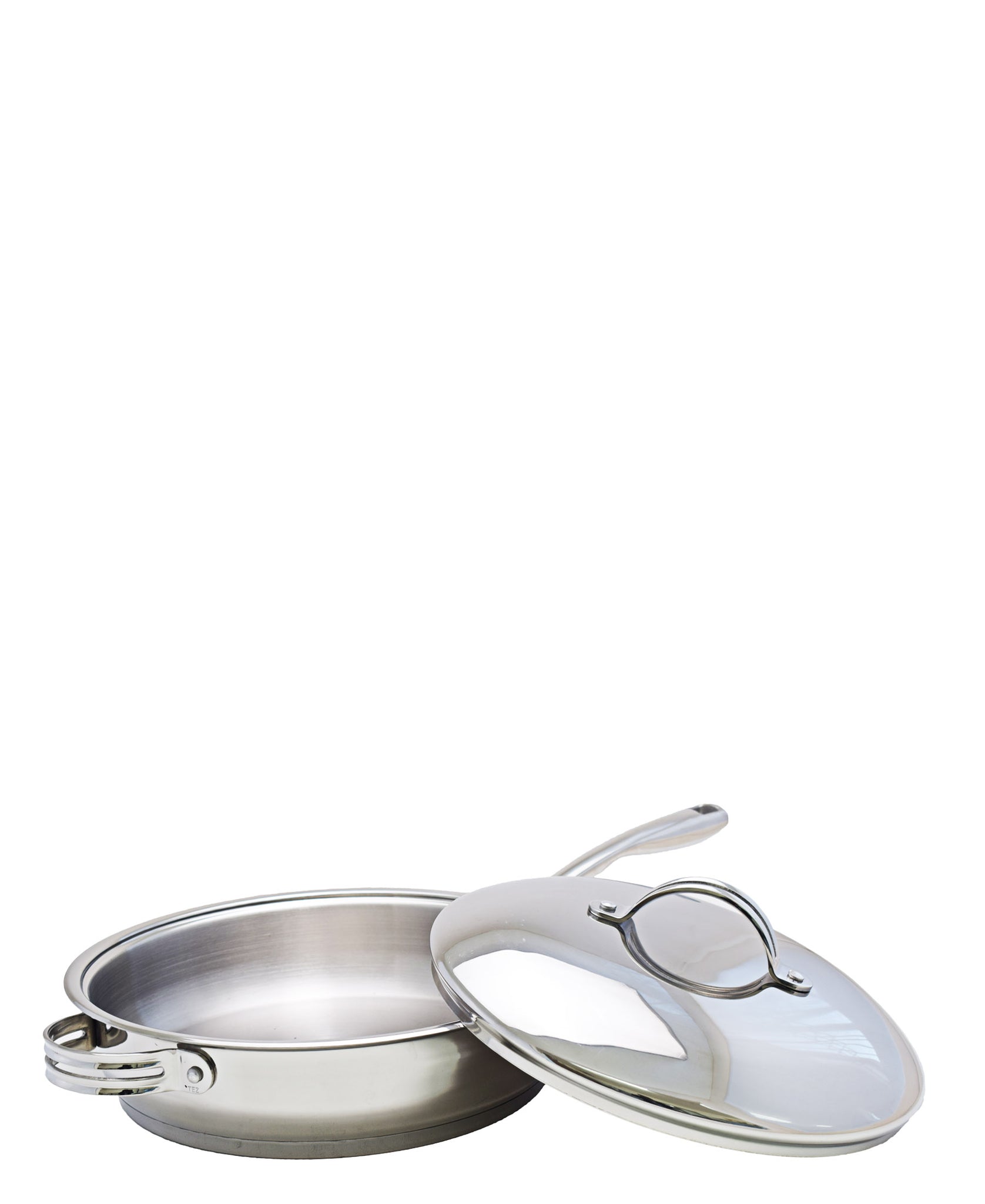 Tez 32cm Fry Pan With Lid - Silver