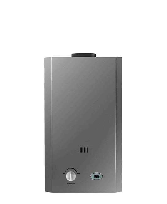 Totai 12L Battery Ignition Indoor Gas Water Geyser - Grey