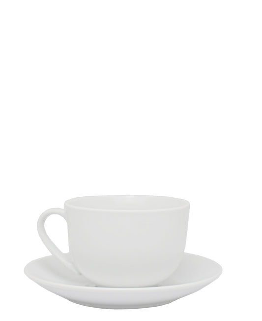 CTH 12 Piece Cup & Saucer Set - White