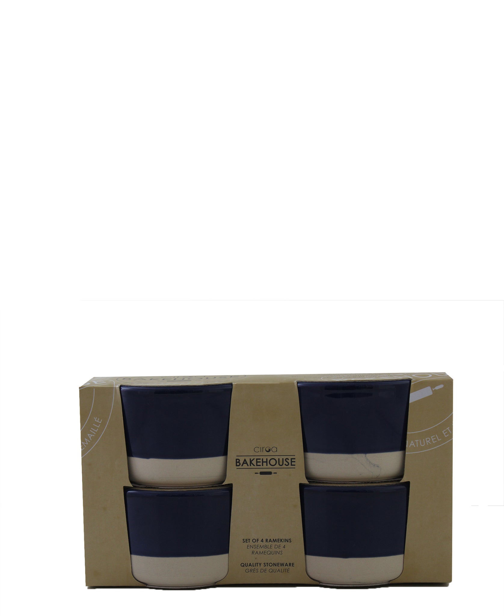 Ciroa Ramekin set of 2 - Blue & Cream