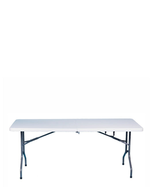 Totai 17/003 6 Plastic Table With Carry Handle - White