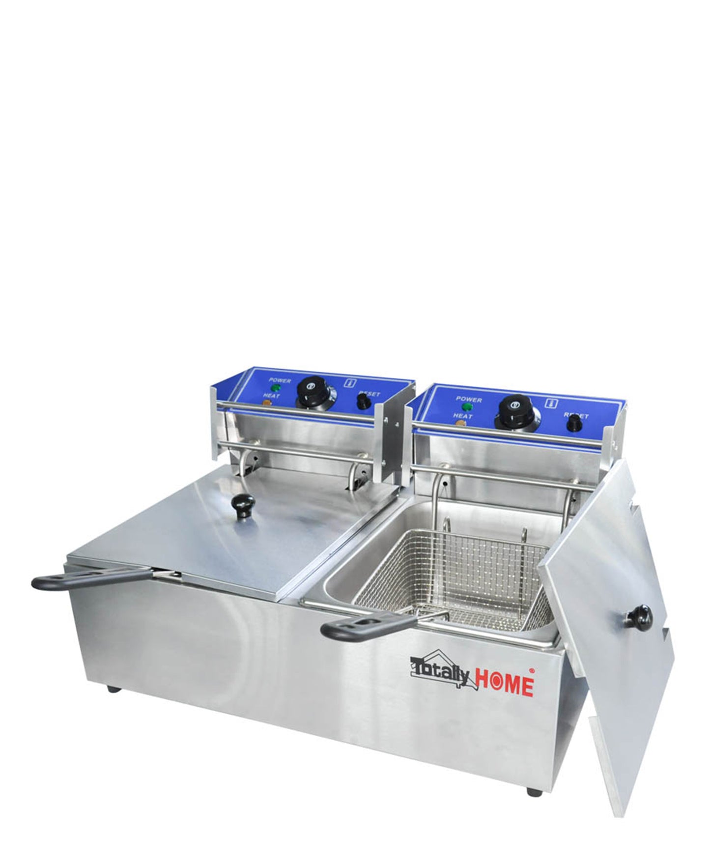 CTH Double Deep Fryer 6L + 6L - Silver