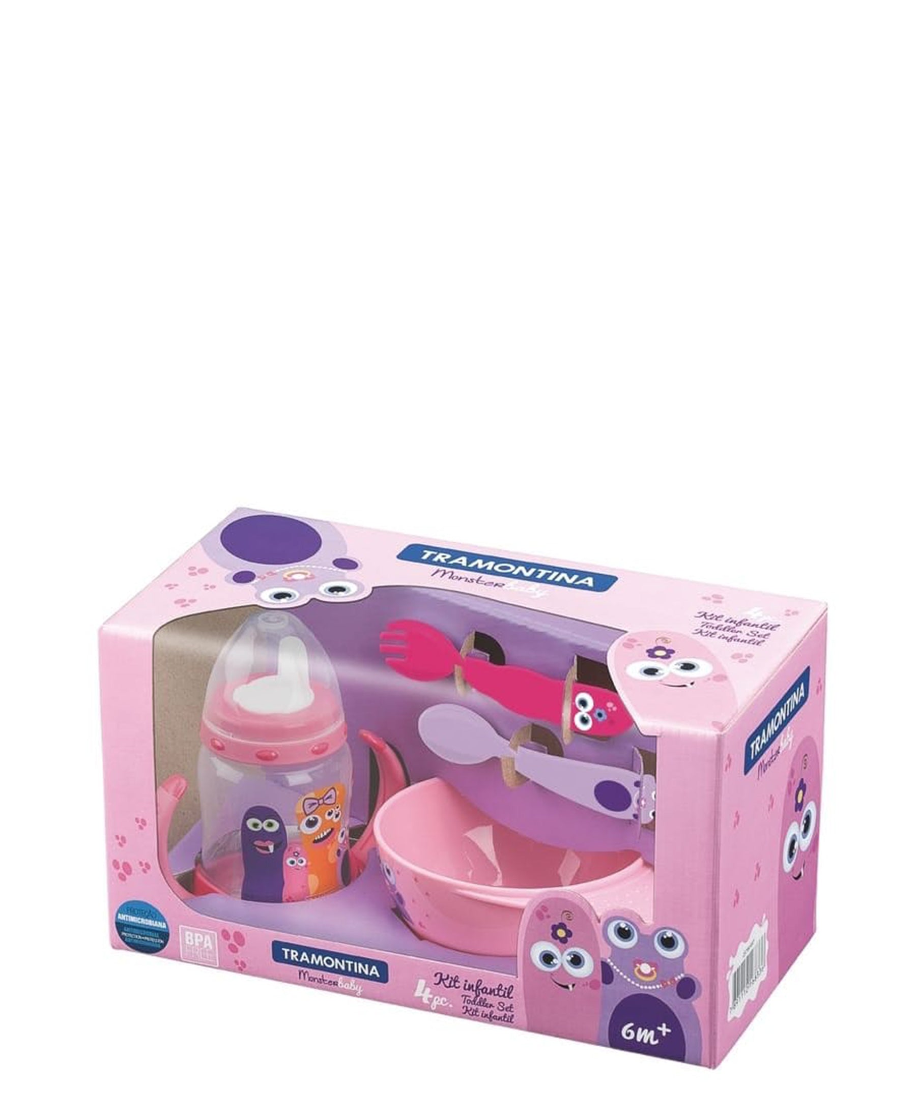 Tramontina Monsters Lunch Box - Pink