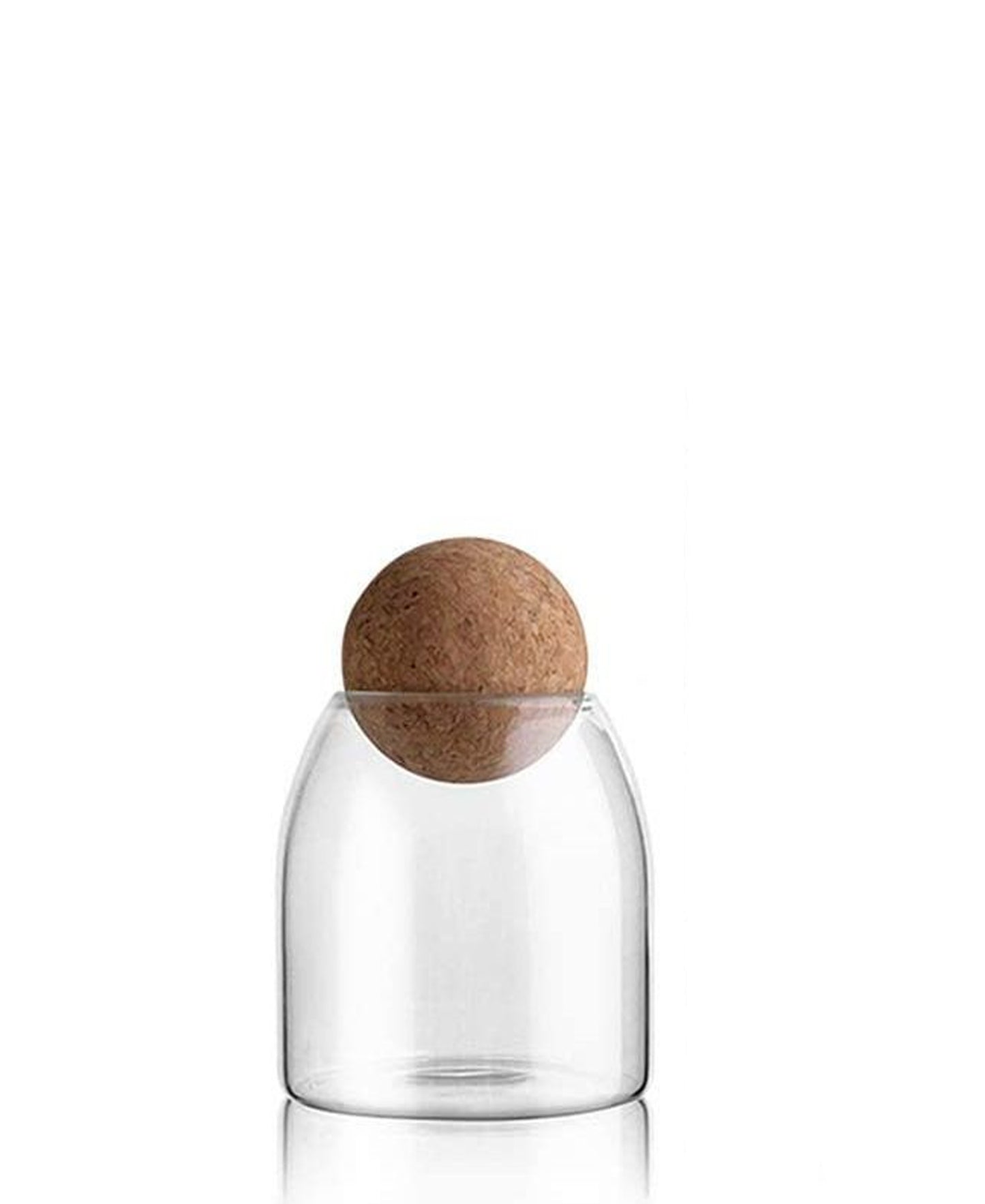 Turin Glass 500ml Cork Storage Container - Small