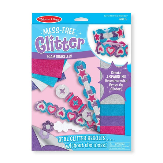 Melissa & Doug Foam Bracelets – Mess Free Glitter