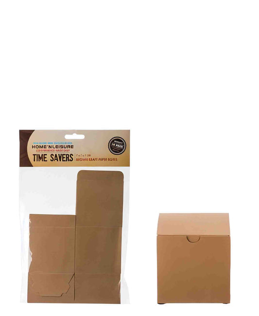 Urban Decor 10 Piece Paper Party Boxes - Brown