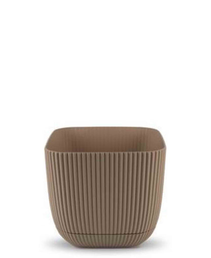 Urban Decor Square Coral Pot Plant  0.27Lt  - Brown