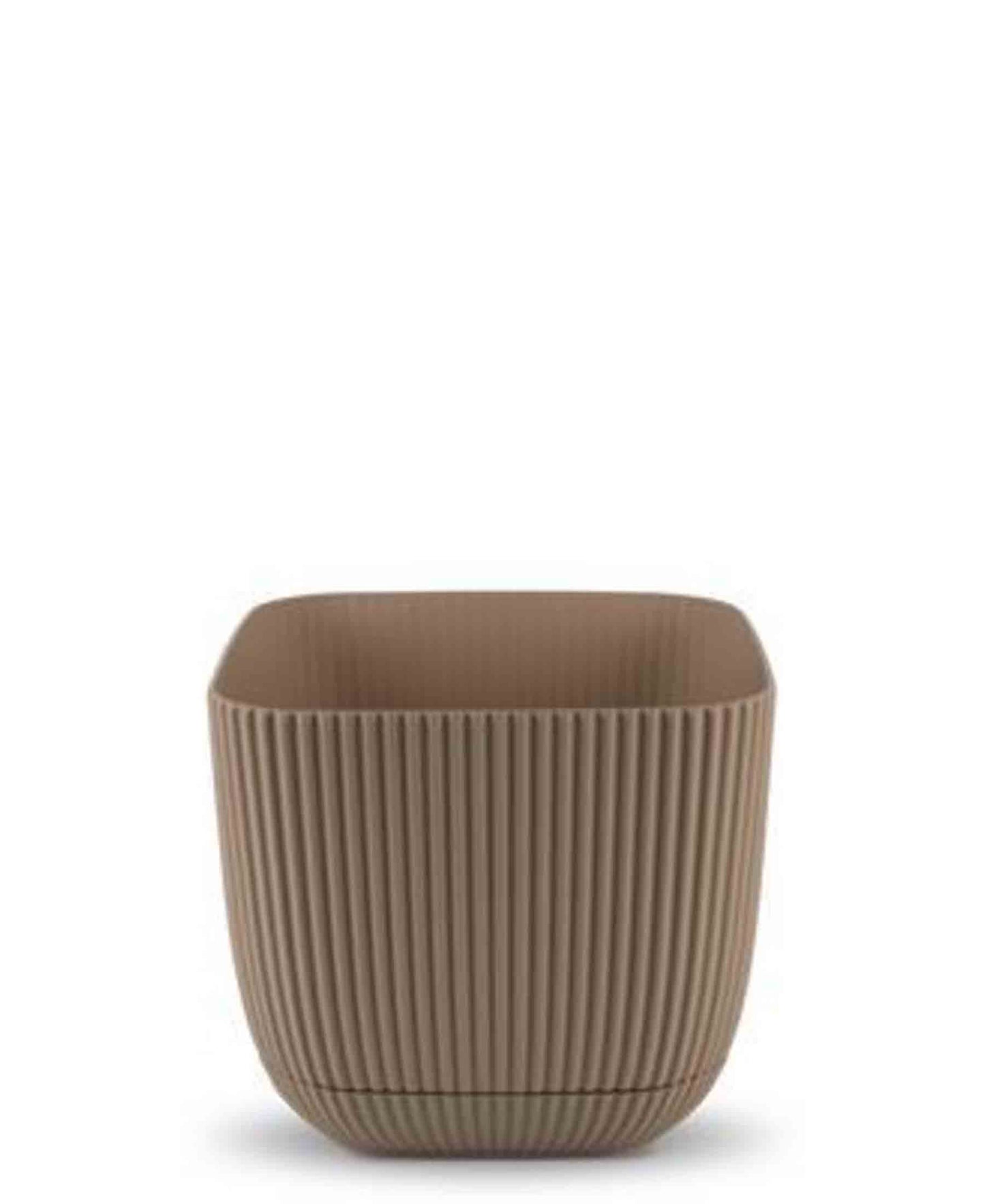 Urban Decor Square Coral Pot Plant 1.80Lt  - Brown