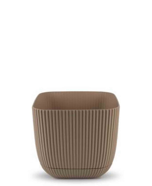 Urban Decor Square Coral Pot Plant 1.80Lt  - Brown