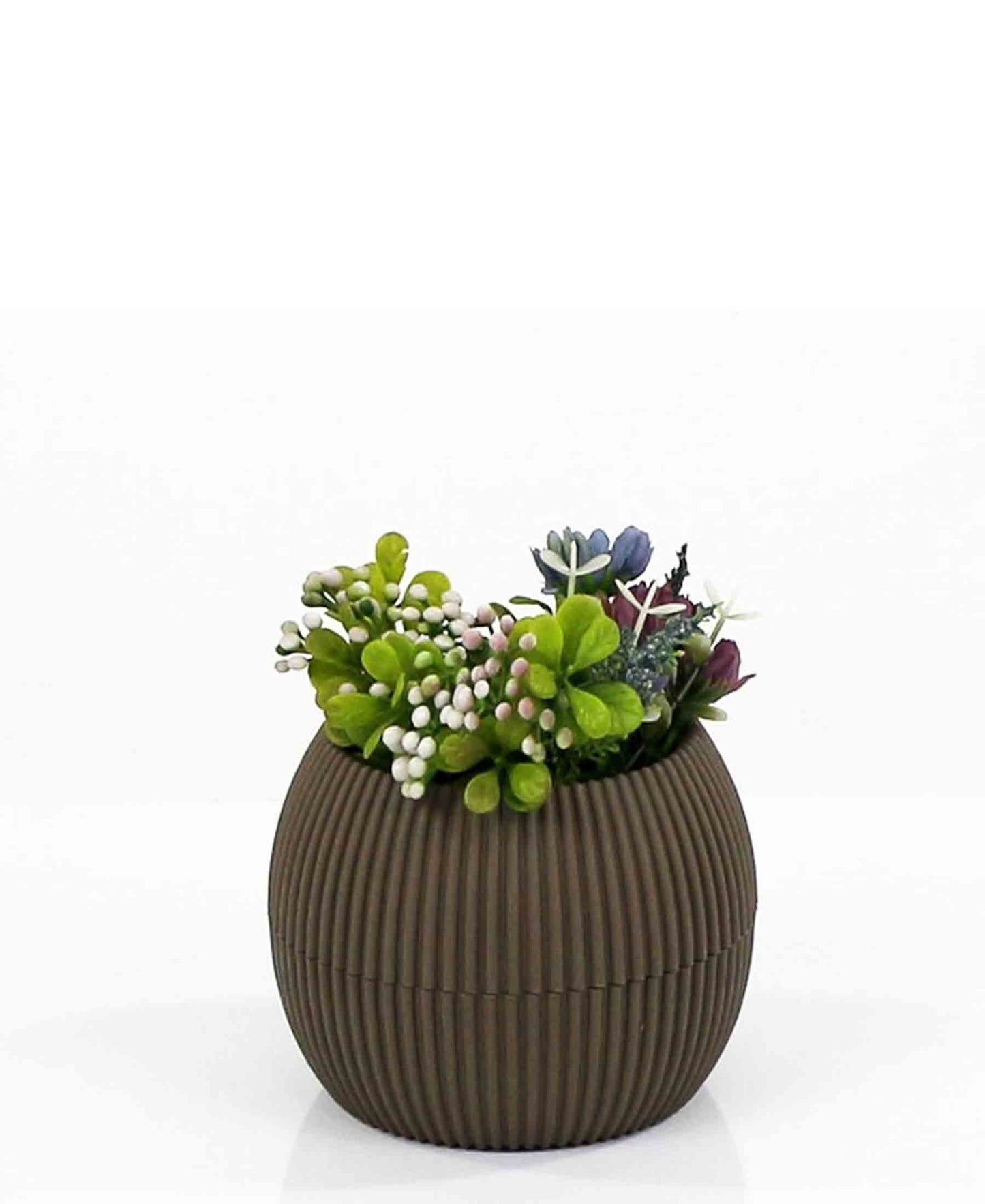 Urban Decor Coral Oval Pot Plant 0.35Lt - Brown