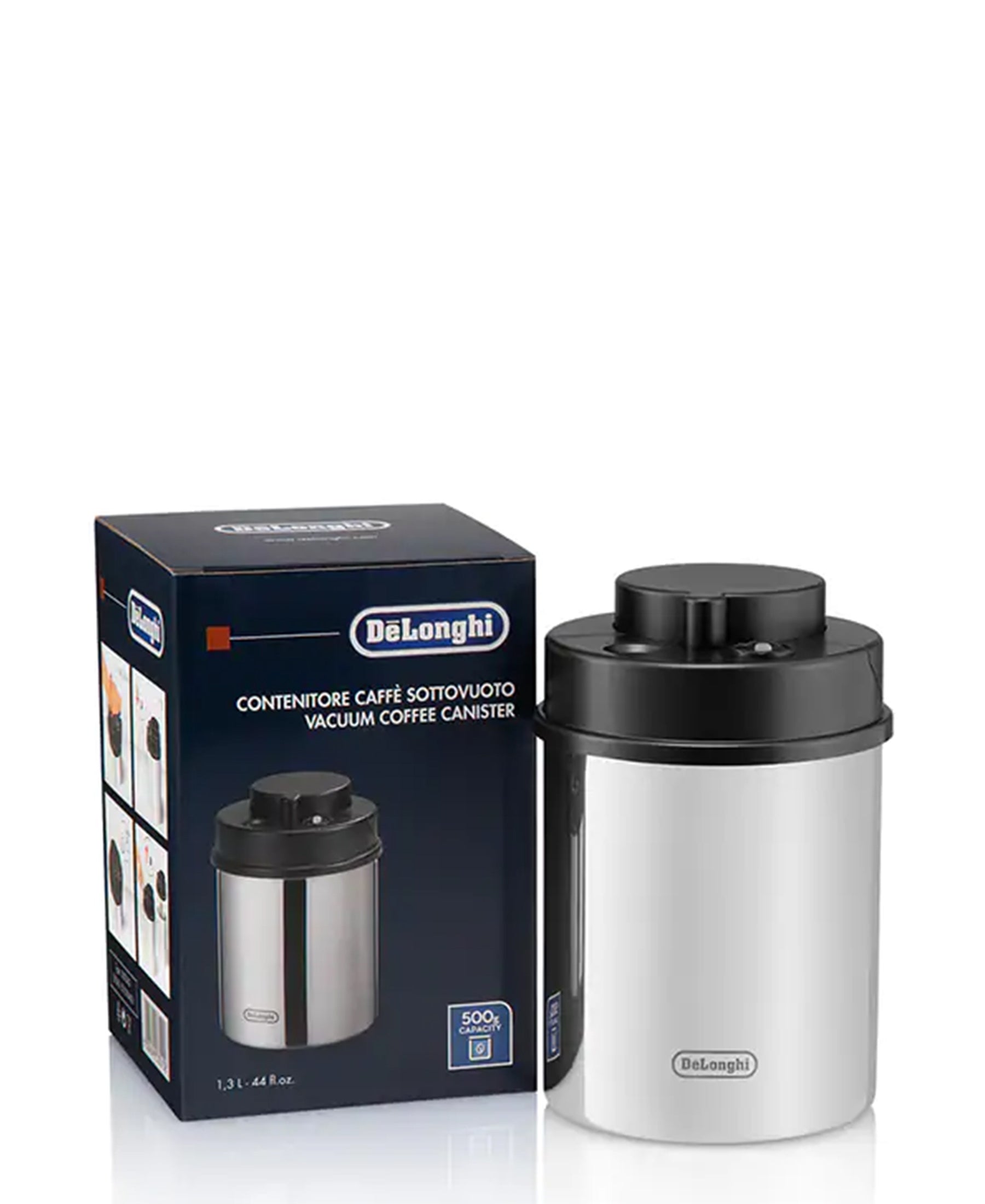 DeLonghi Vacuum Coffee Canister - Silver