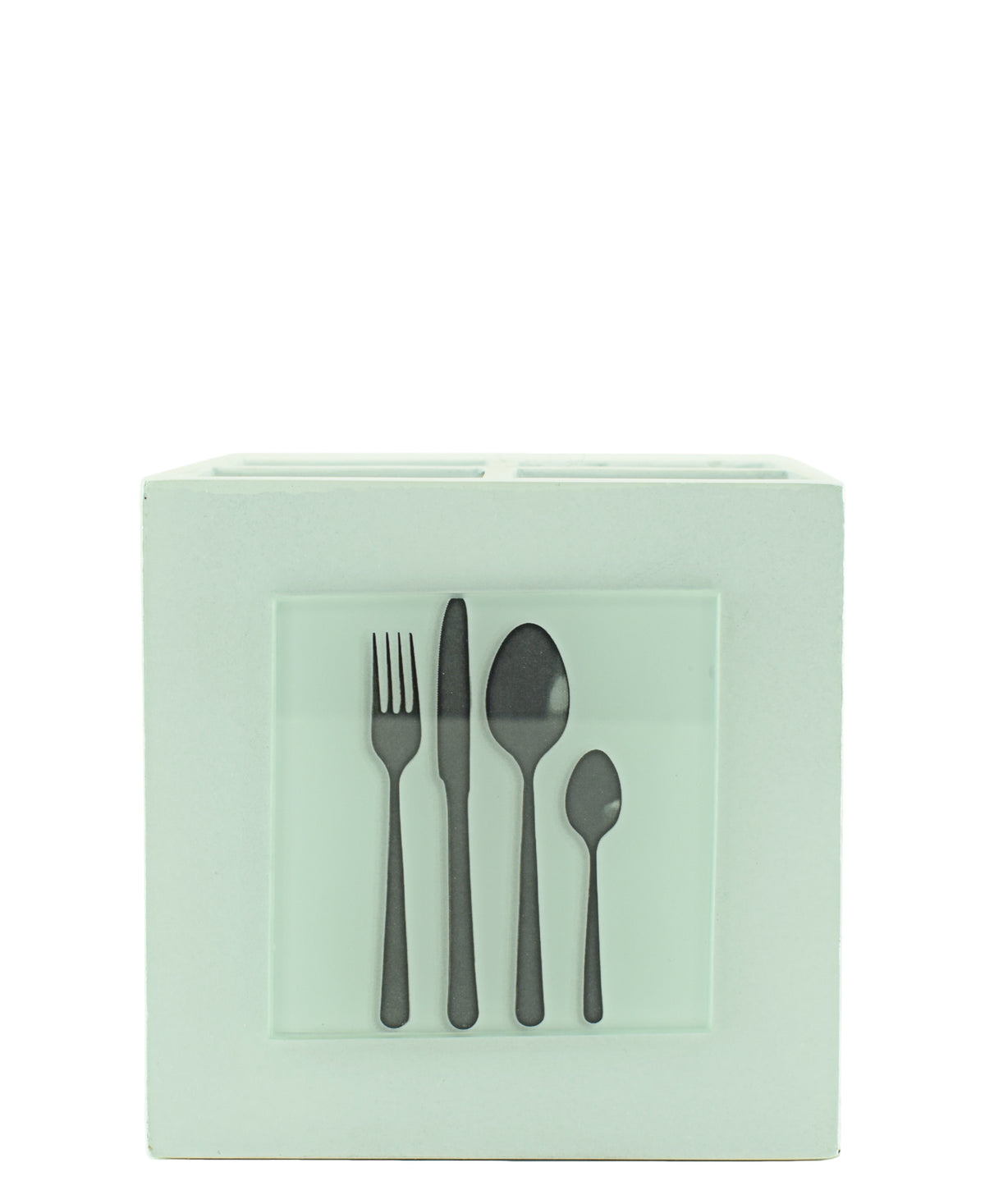 Utensils Box Design Kitchen Life Wooden Utensil Box - White – The Culinarium