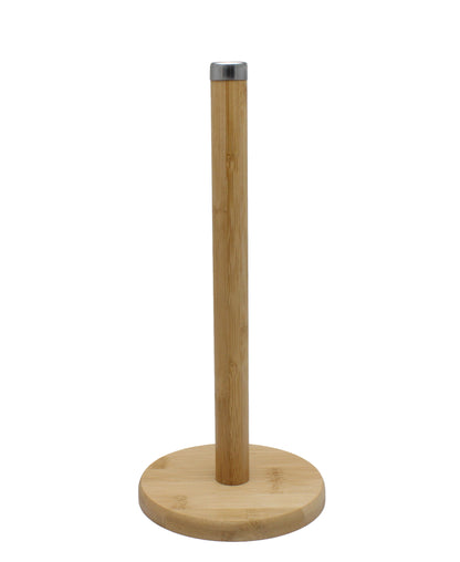 Bamboo Paper Roll Holder - Oak