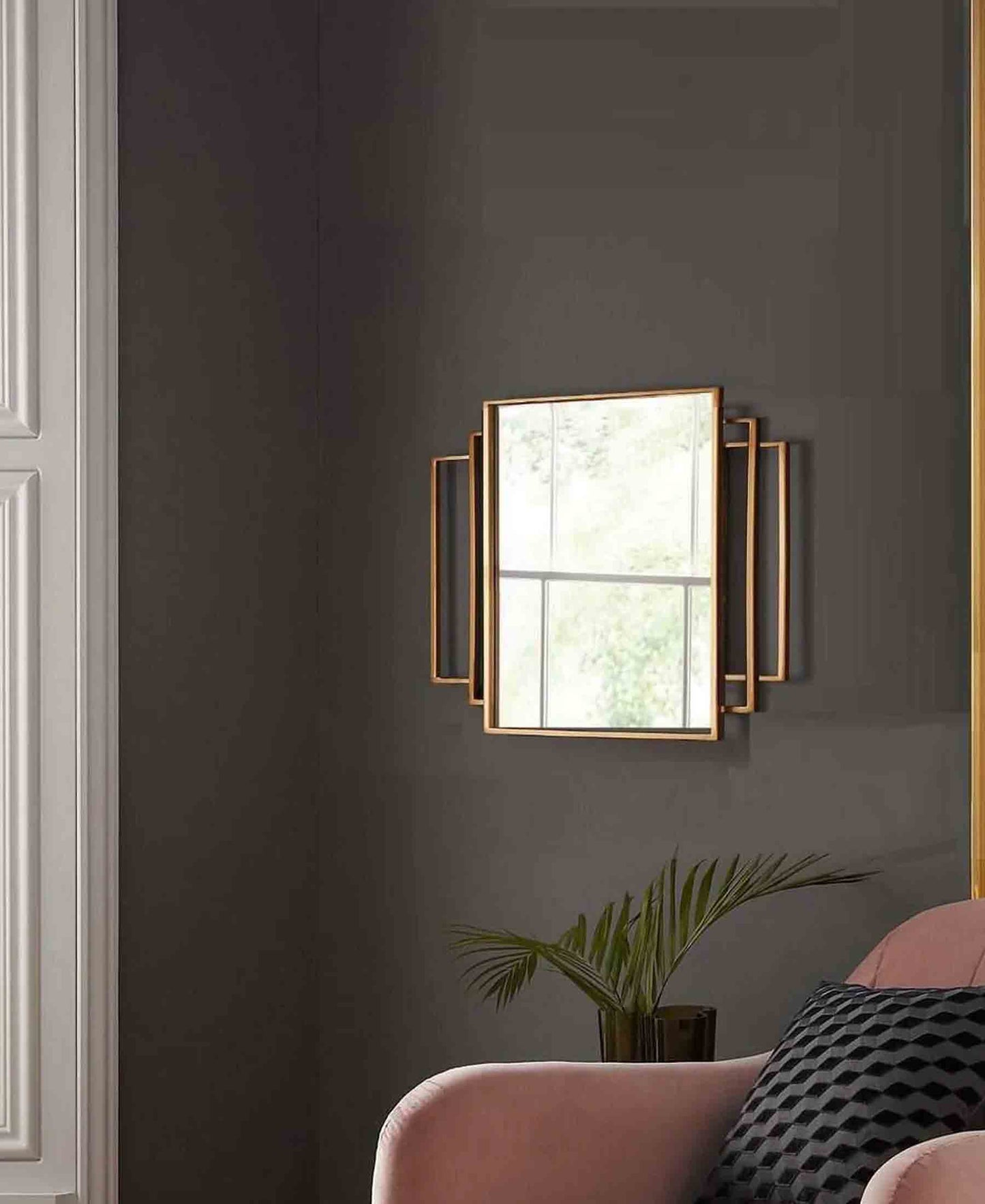 Urban Decor Wall Mirror - Gold