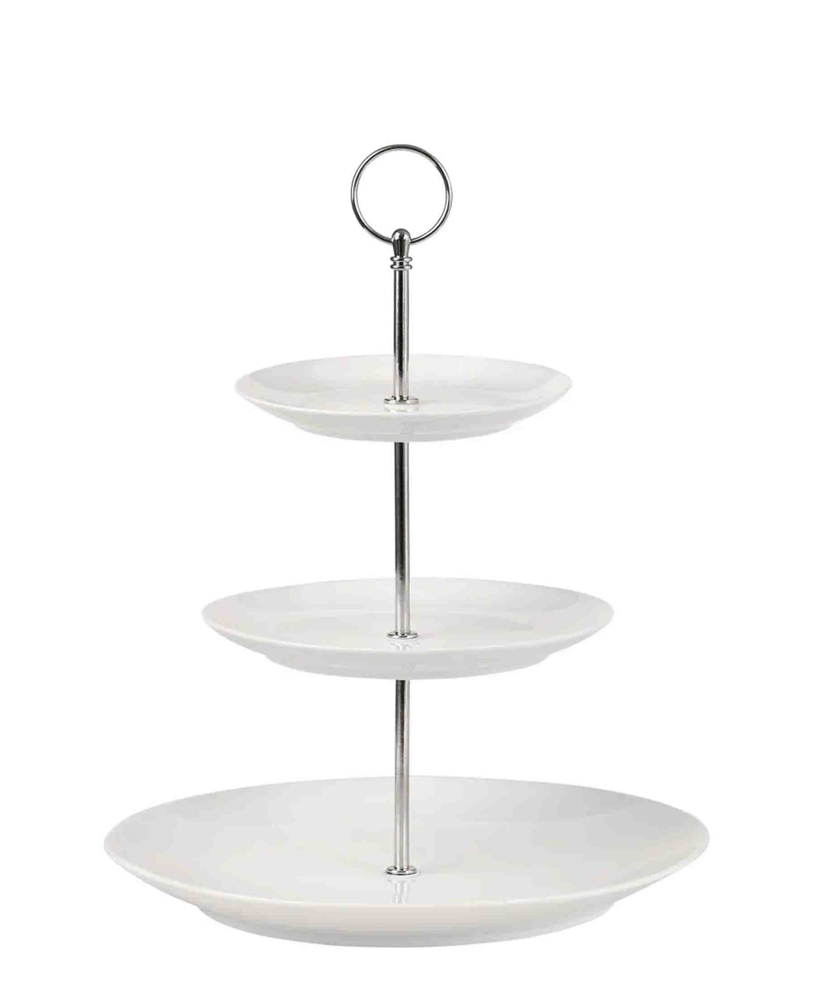 White Basics 3 Tiered Cake Stand The Culinarium