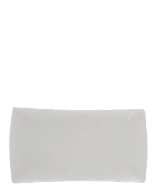 White Basics Diamonds Rectangular Platter