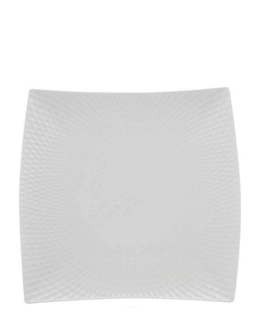 White Basics 37.5cm Diamonds Square Platter