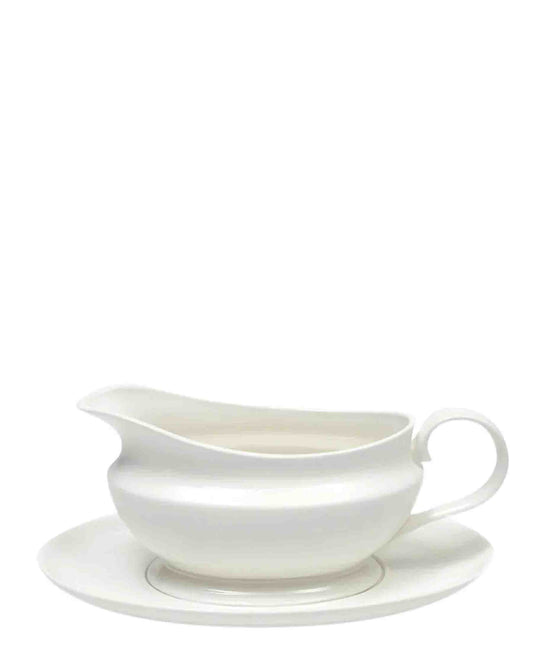 White Basics Gravy Boat & Saucer 550ML