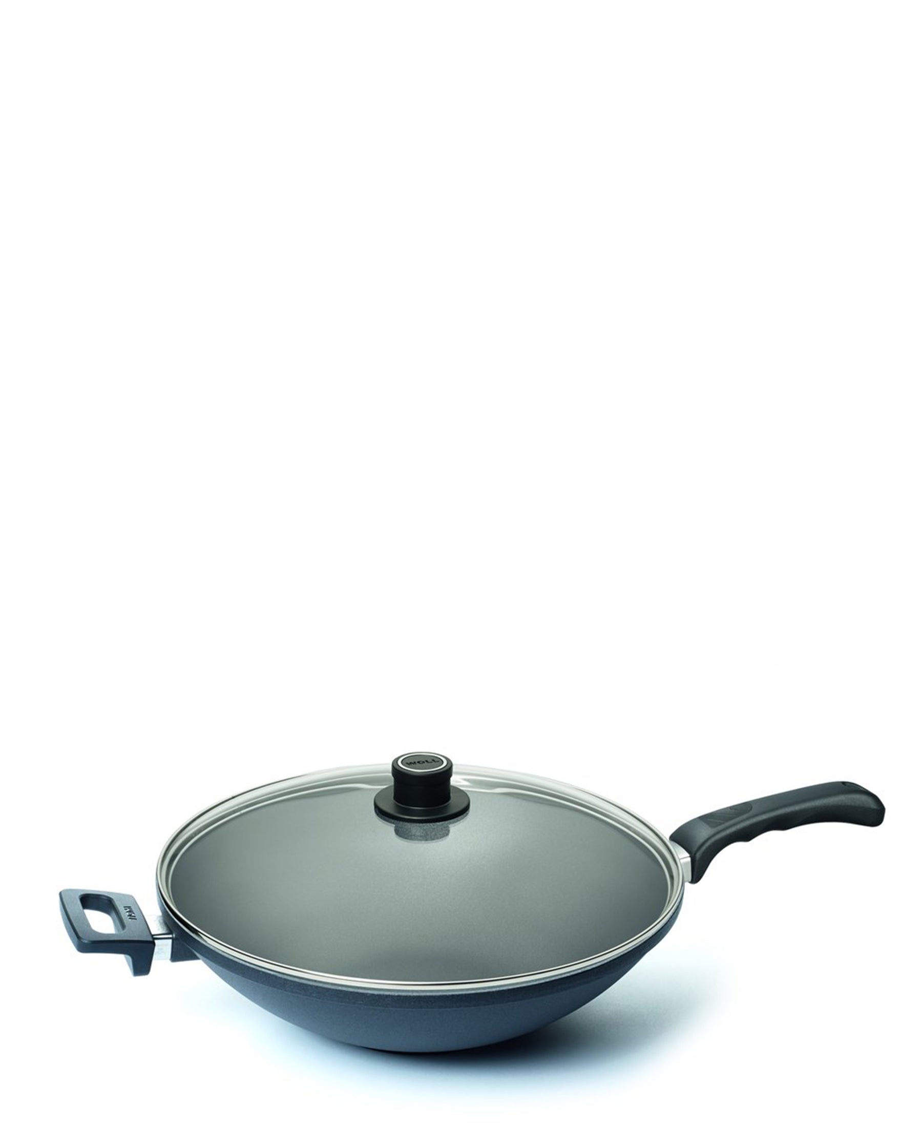 Woll Titanium Nowo 36cm Wok With Fixed Handle - Black