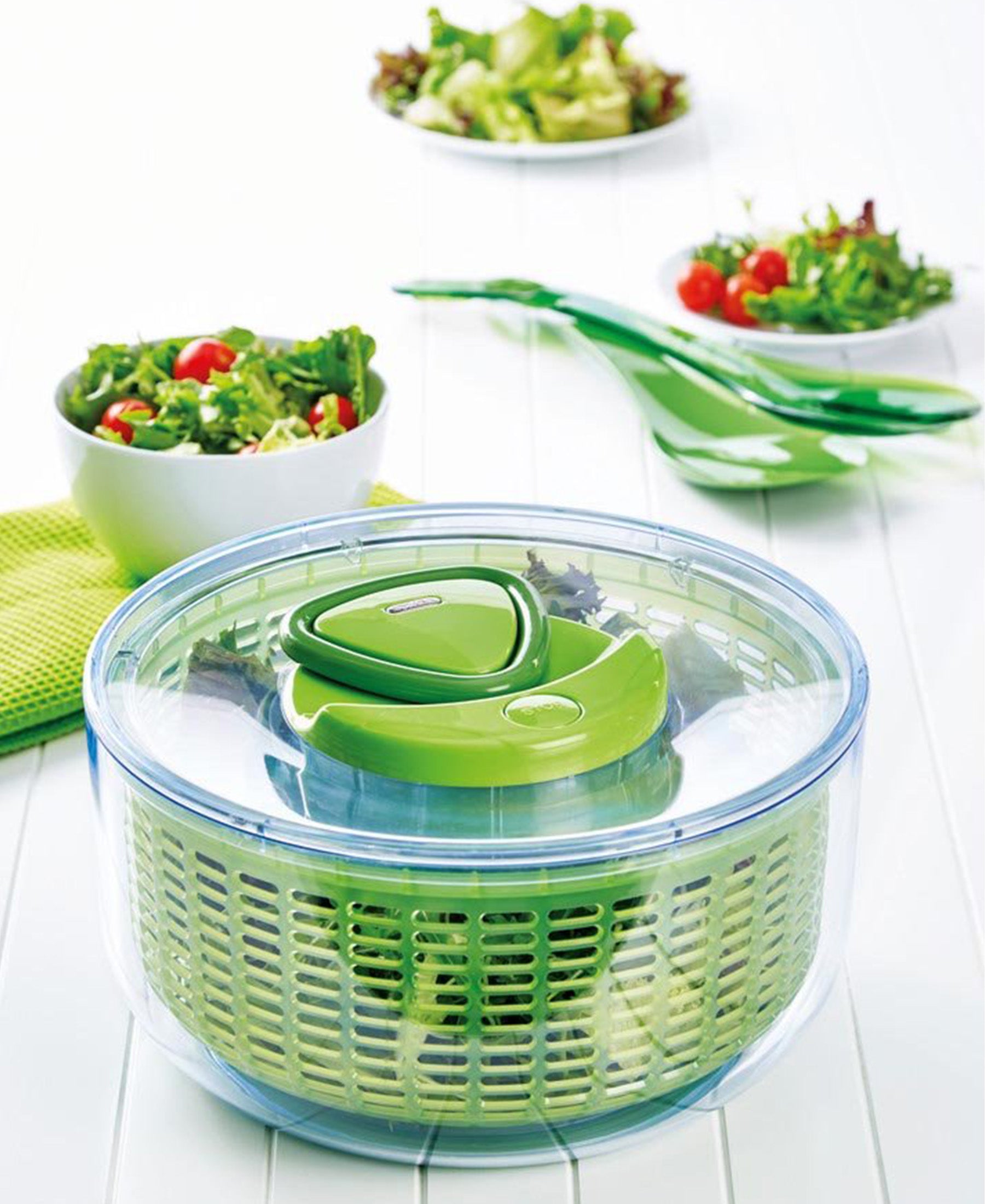 Zyliss Easy Spin Salad Spinner Clear