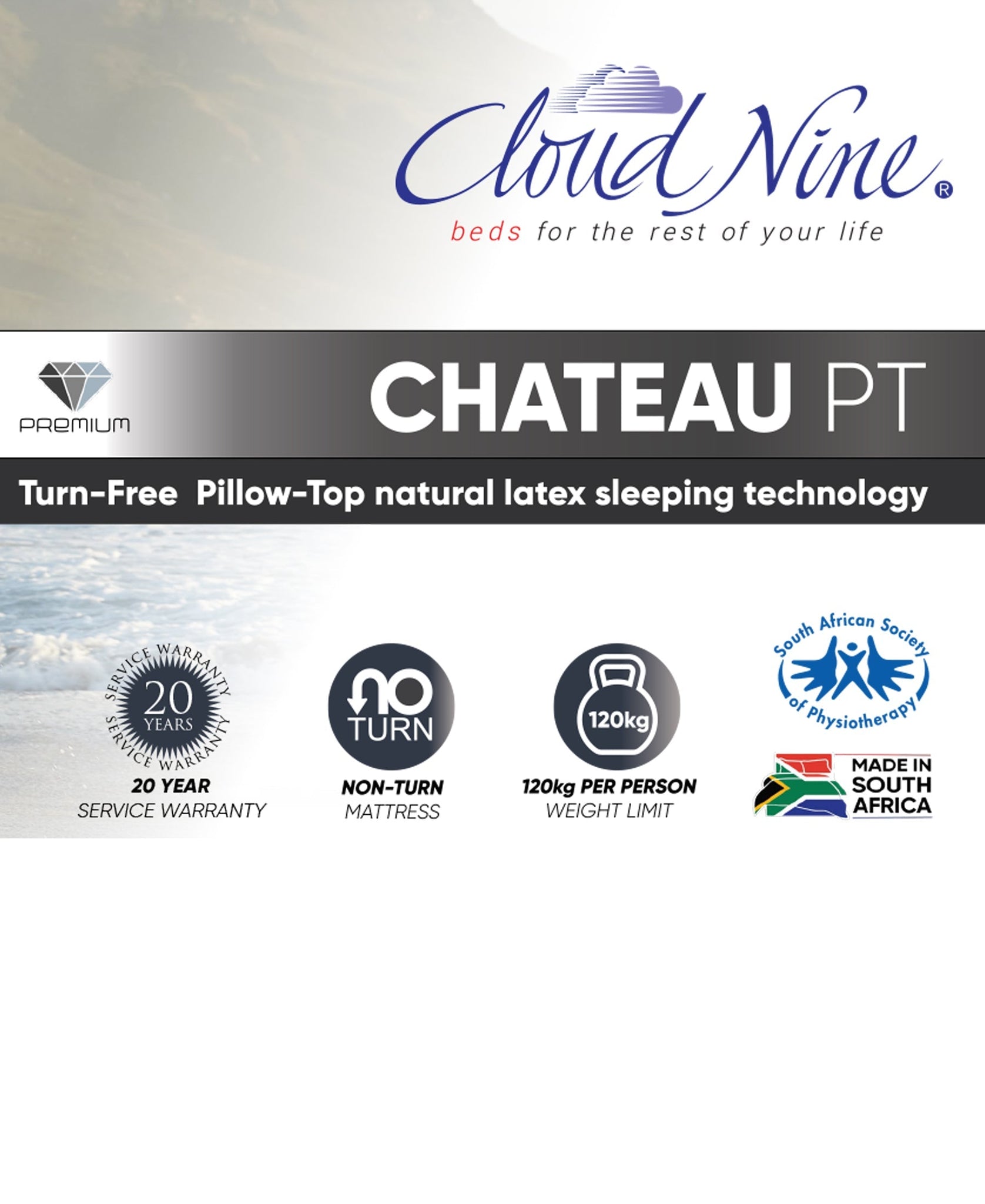 Cloud Nine Chateau PT Bed 3/4