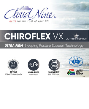 Cloud Nine Chiroflex VX Bed 3/4
