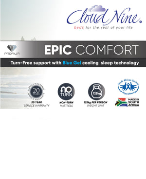 Cloud Nine Epic Comfort Bed Single